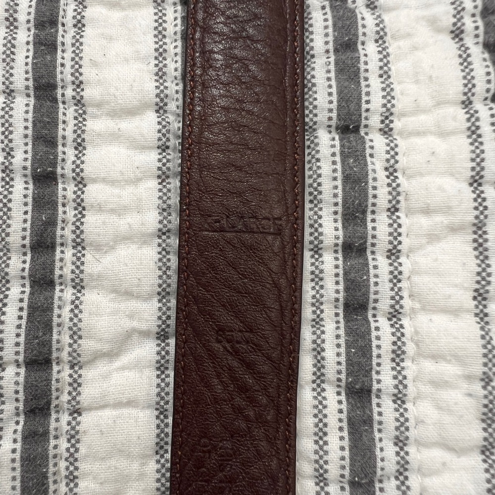 Coach Black Leather Belt with Silver Buckle - Picture 3 of 3
